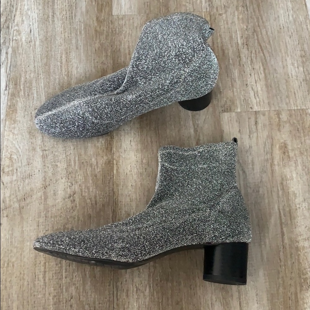 Zara sparkle booties